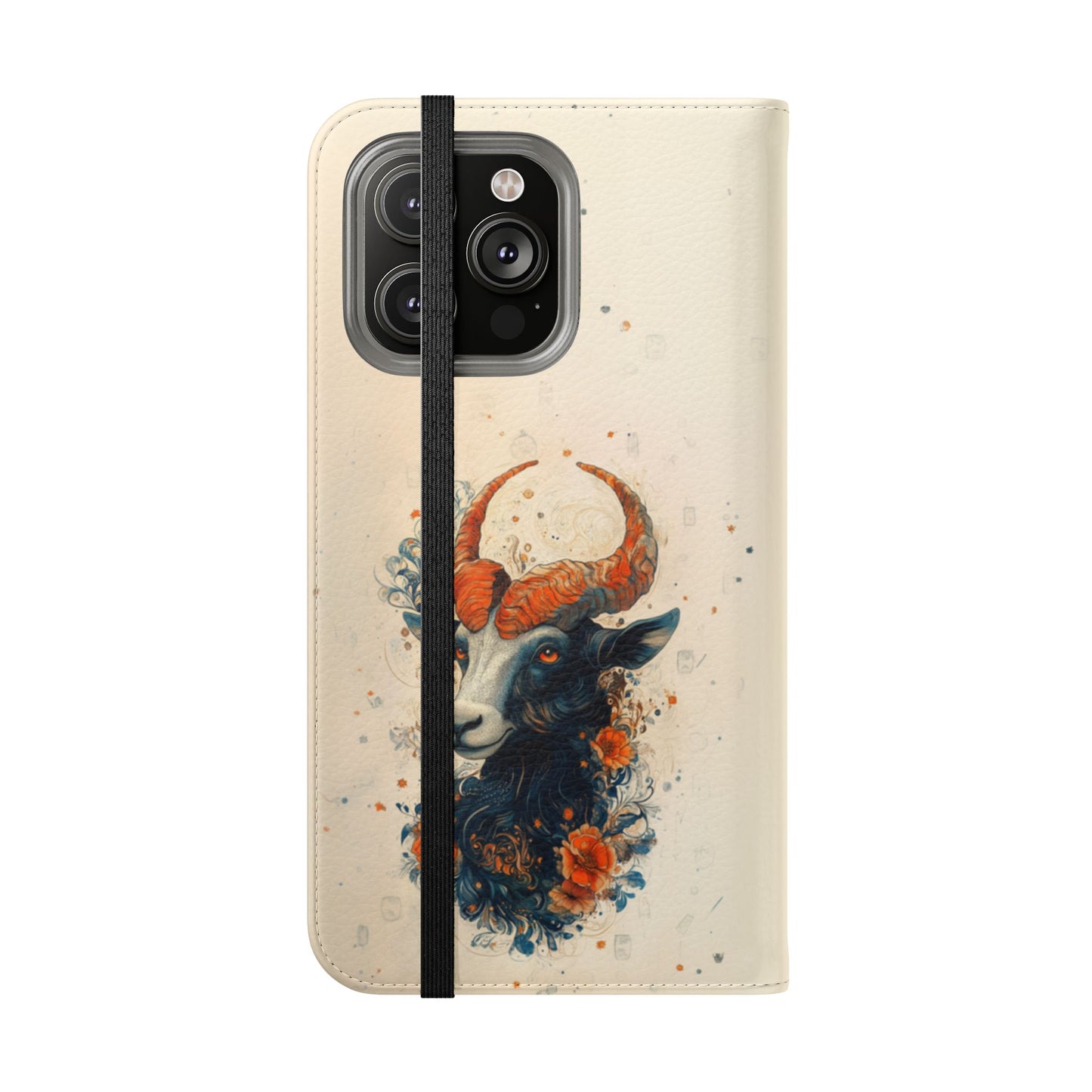 Capricorn Celestial Goat - Wallet Flip Case