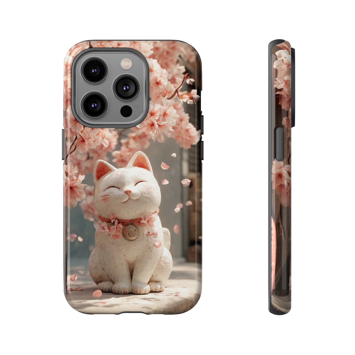 Sakura Lucky Cat - Tough iPhone Case
