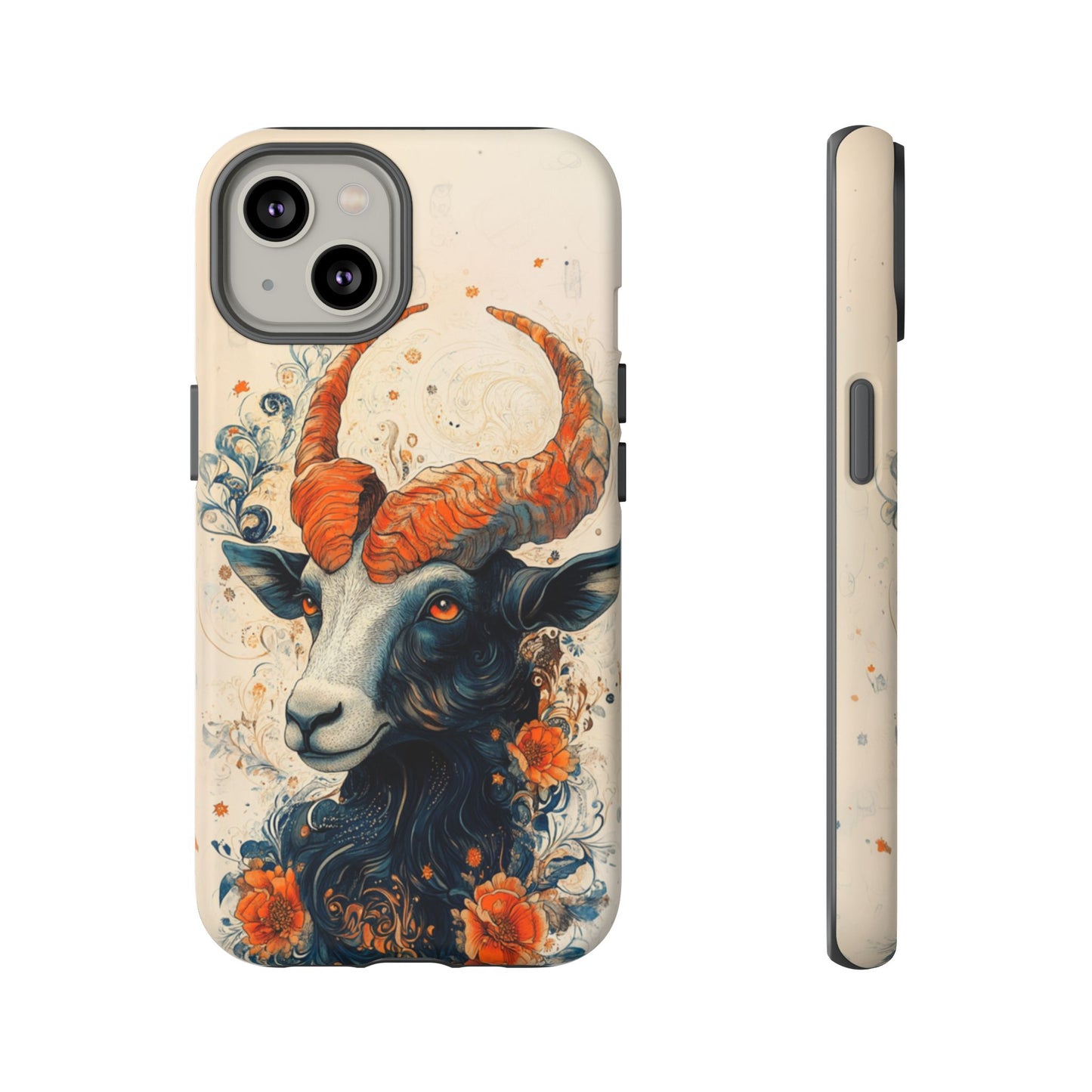 Capricorn Zodiac Artistic Floral Phone Case – iPhone, Google Pixel, Samsung Galaxy