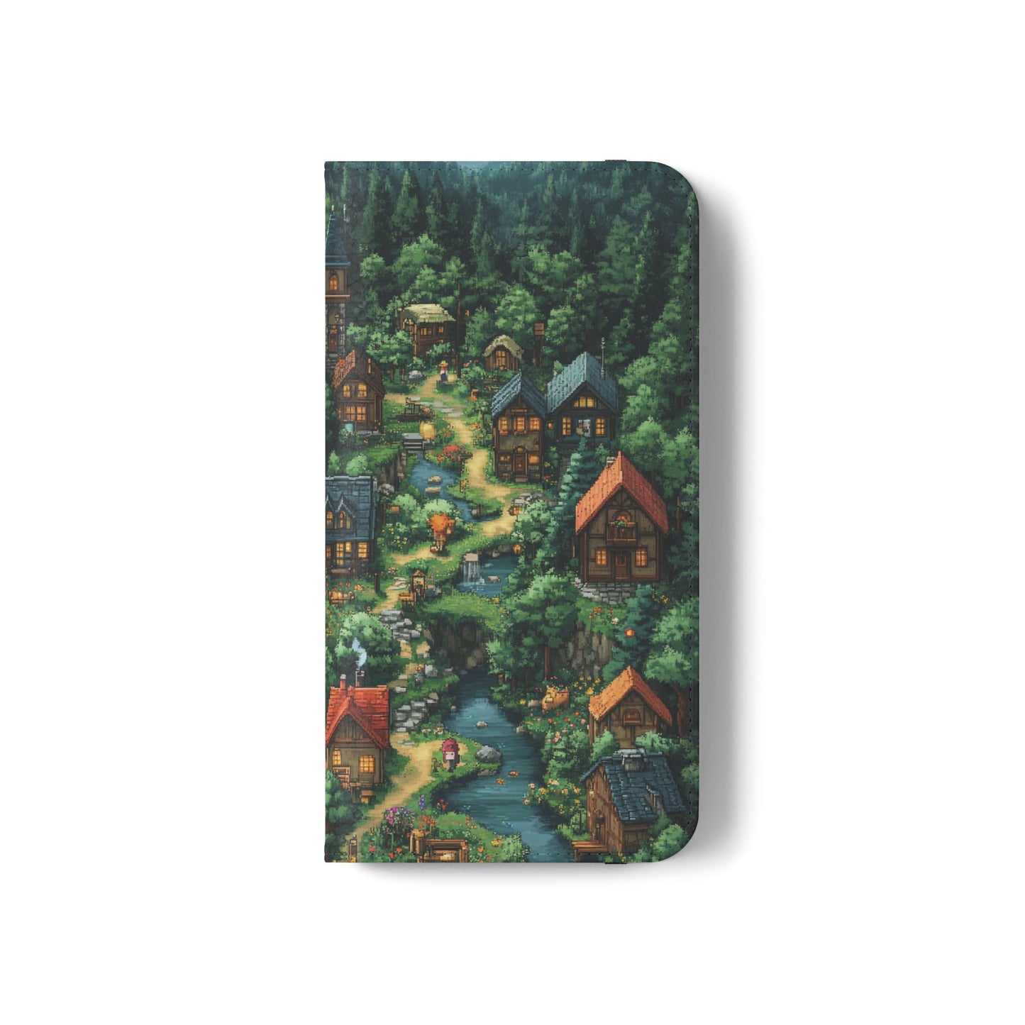 Pixel Forest Hamlet - Wallet Flip Case
