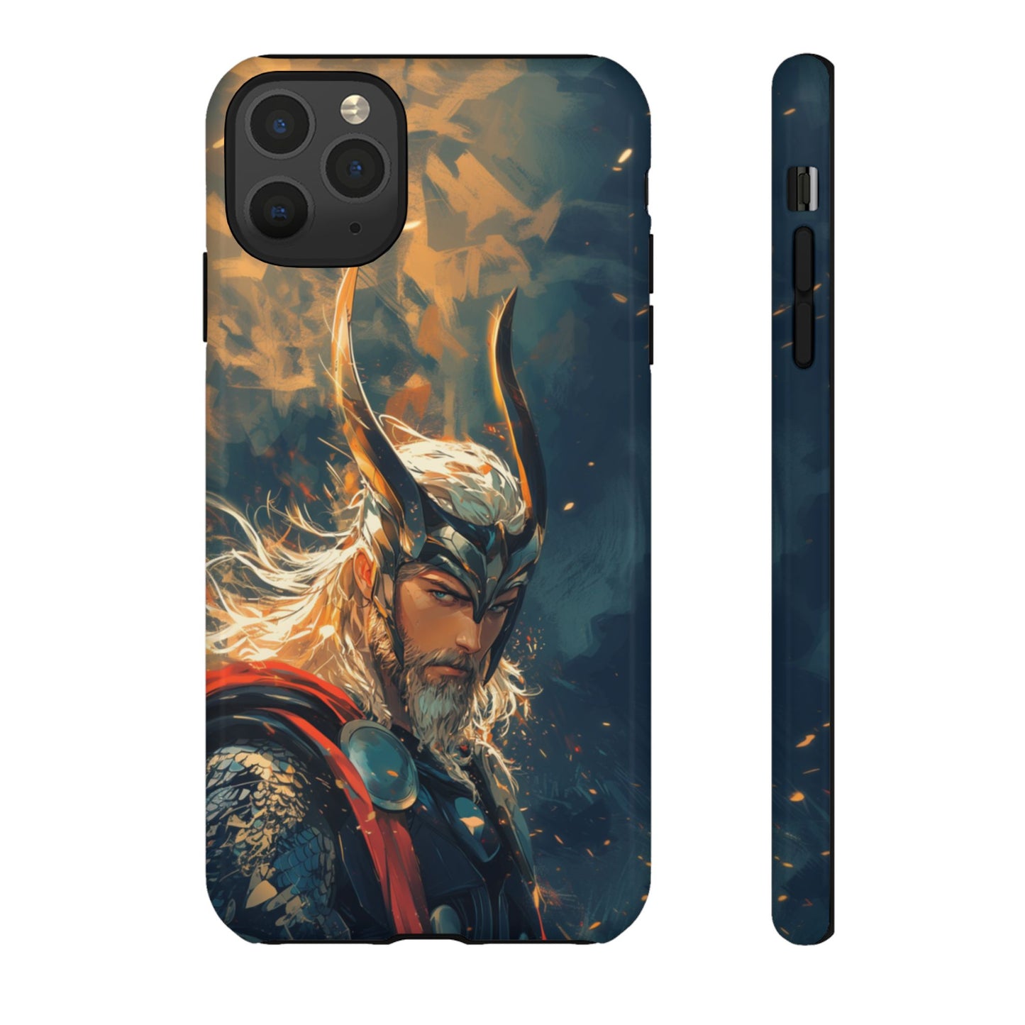 Storm-Bringer: Epic Thor Anime-Style Phone Case - iPhone, Google Pixel, Samsung