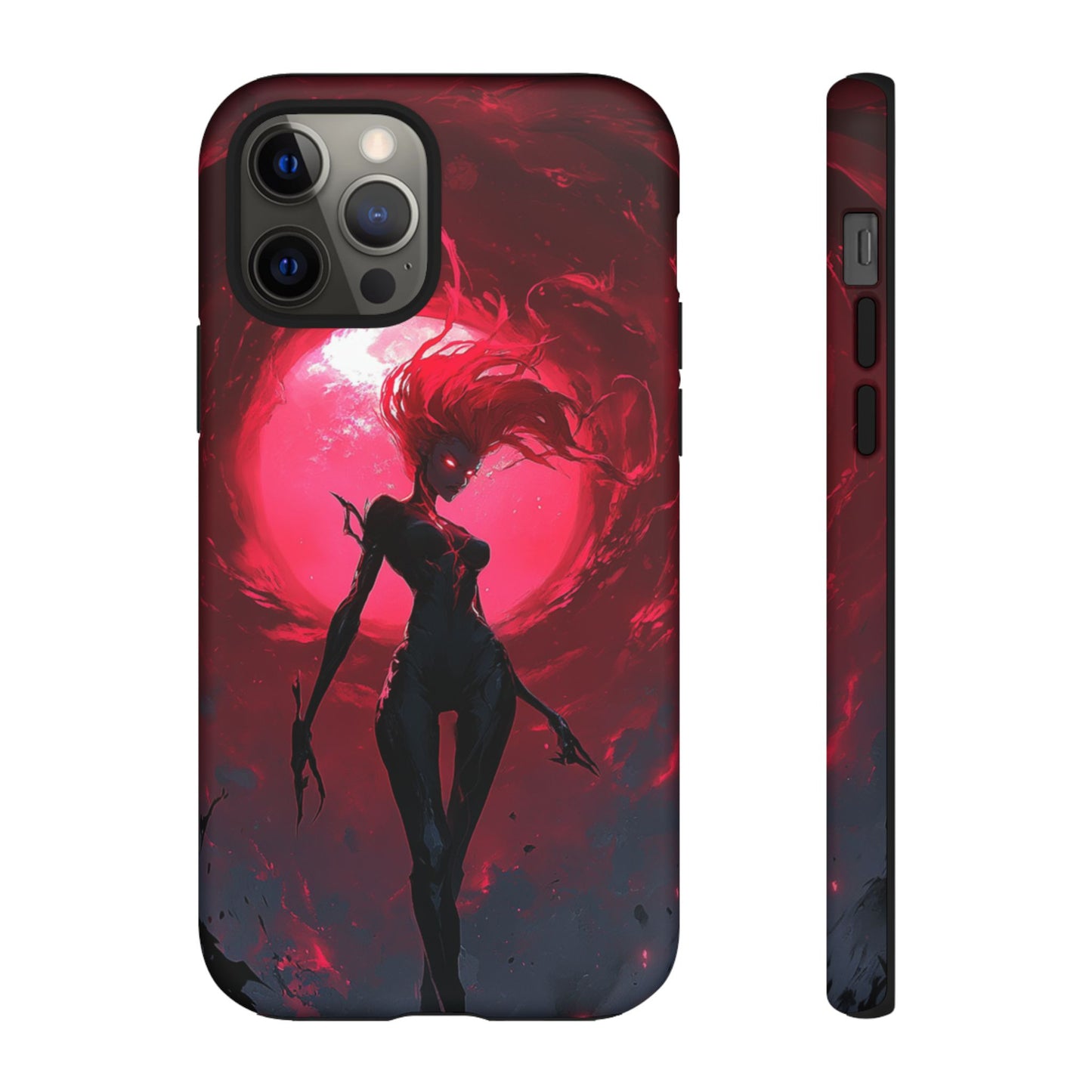 Crimson Eclipse Gothic Gaming Phone Case - iPhone, Google Pixel, Samsung Galaxy