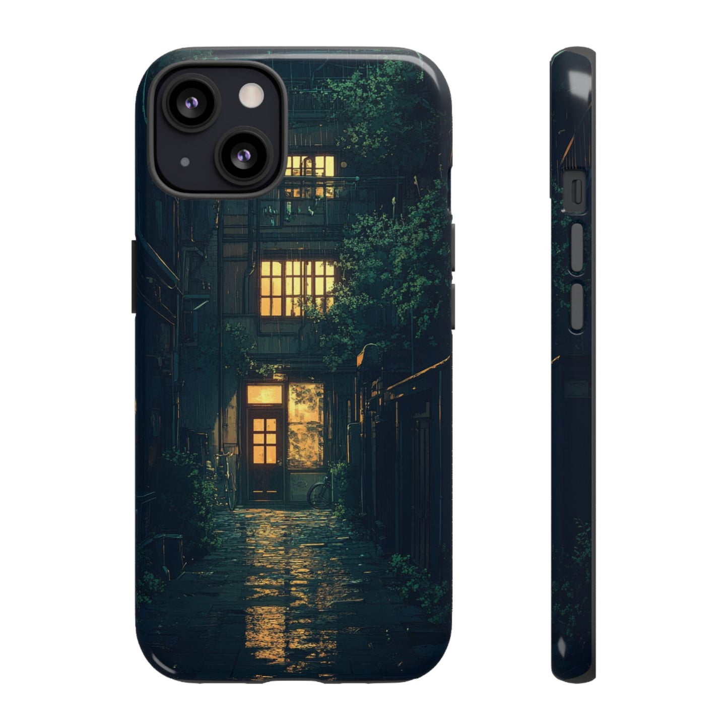 Rainy Alley - Tough iPhone Case