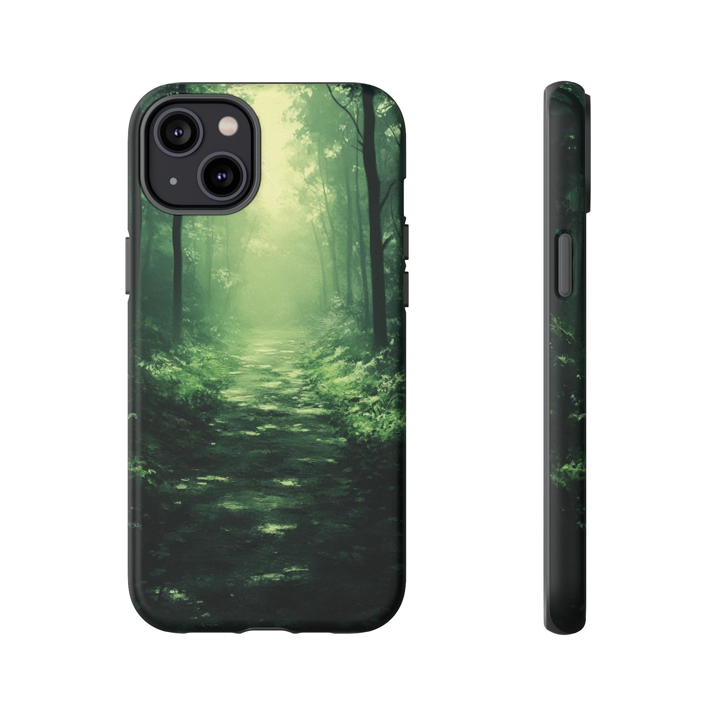 Emerald Mist Forest Path - Tough iPhone Case