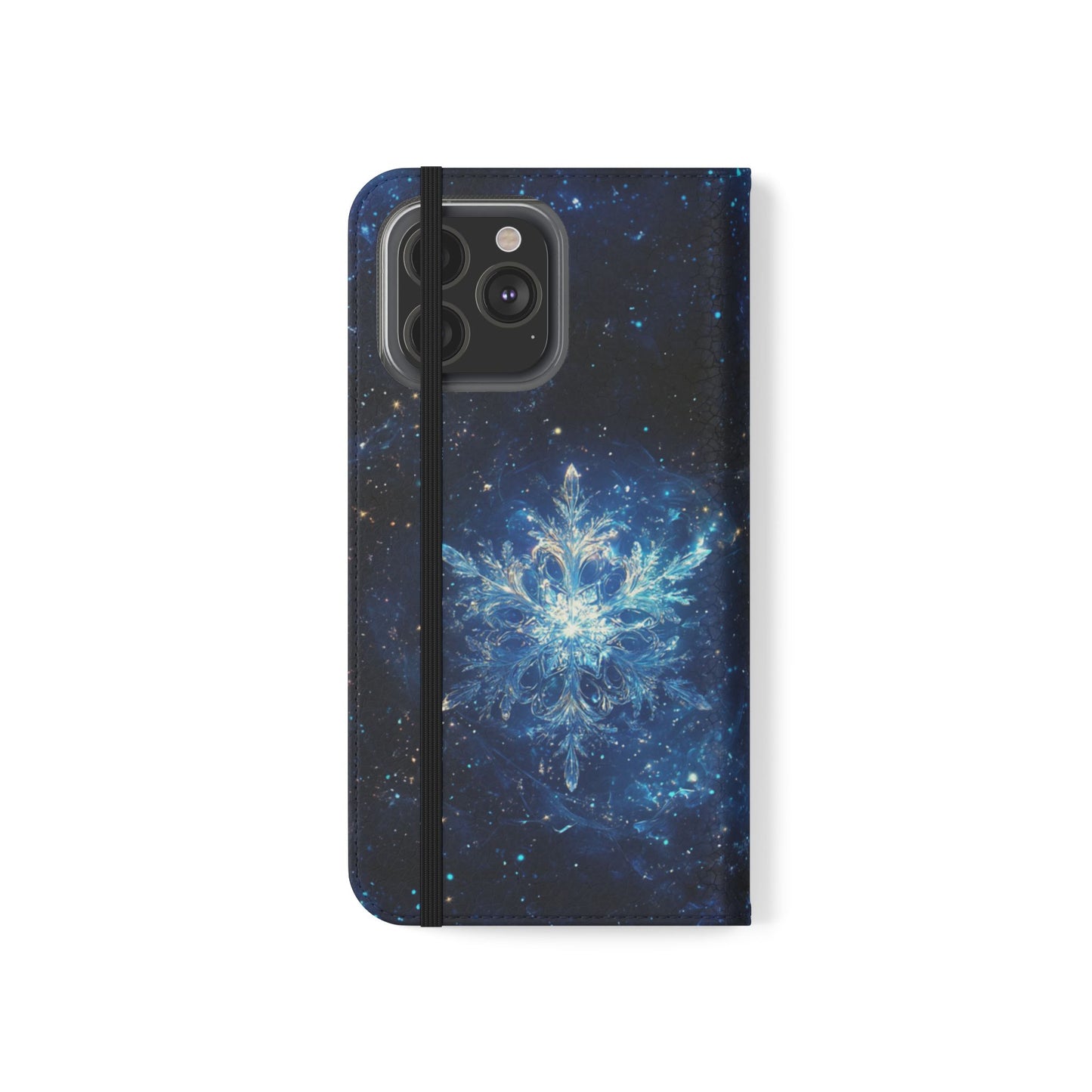 Cosmic Snowflake - Wallet Flip Case