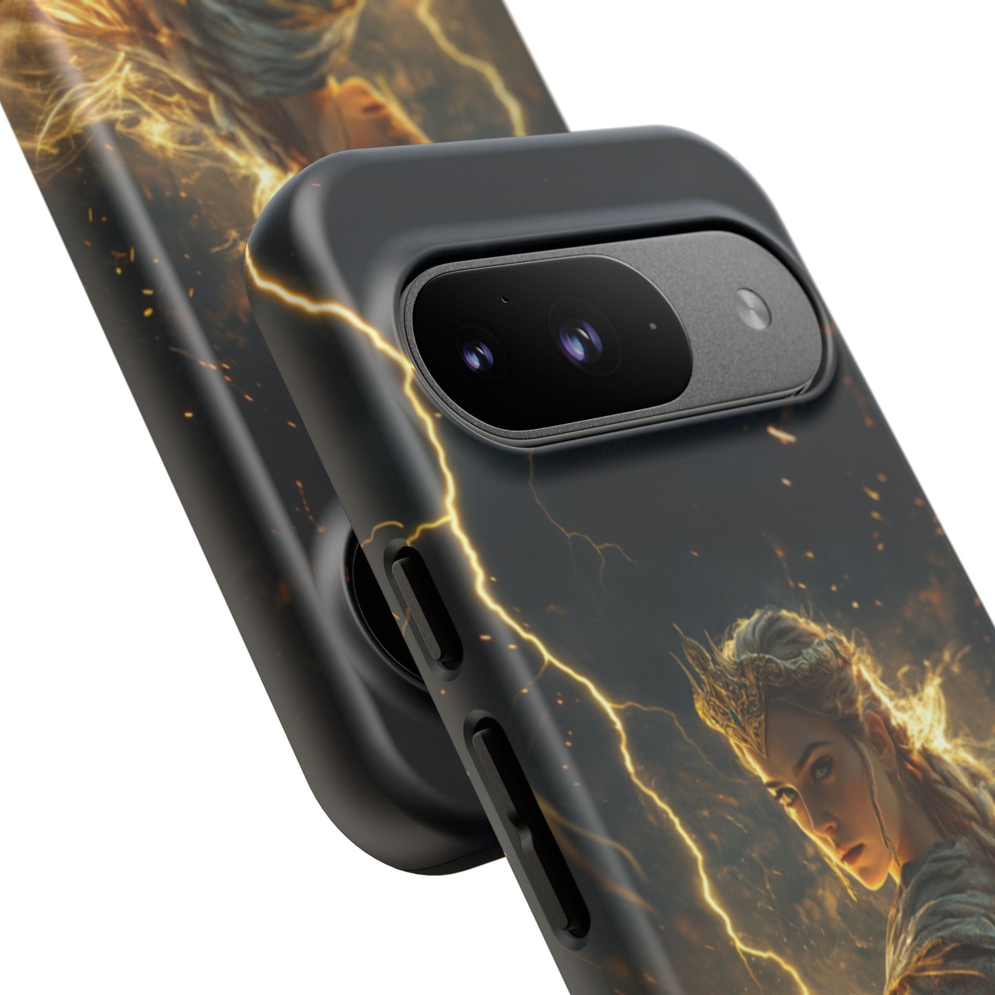 Elf Queen Golden Lightning Storm Crown - Tough Google Pixel Case