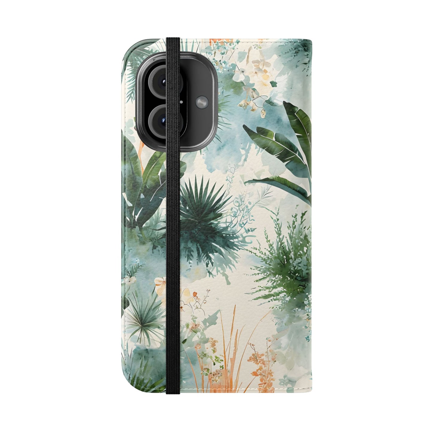 Tropical Botanical Watercolor - Wallet Flip Case