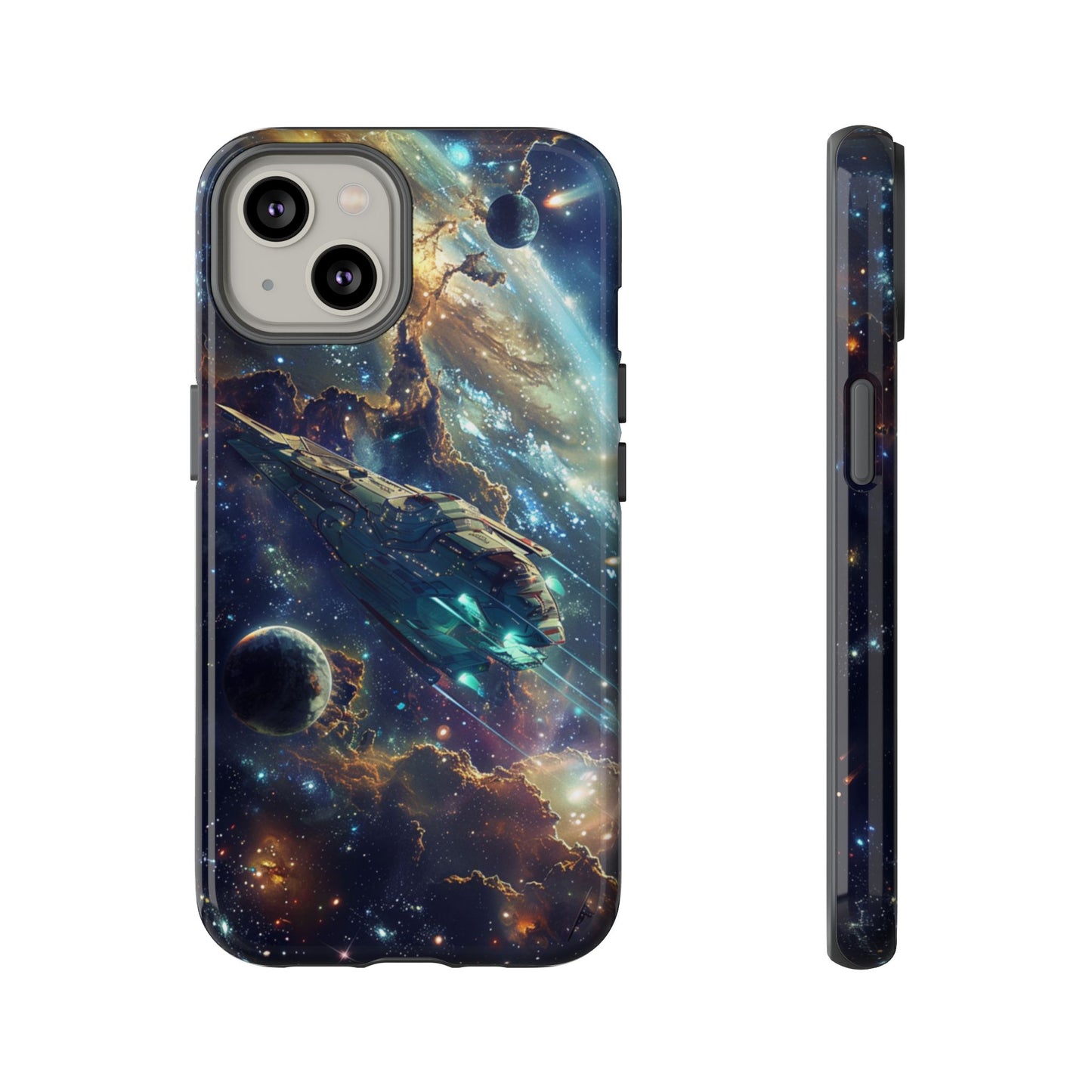 Galactic Voyage: Futuristic Spaceship - iPhone, Google Pixel, Samsung Galaxy