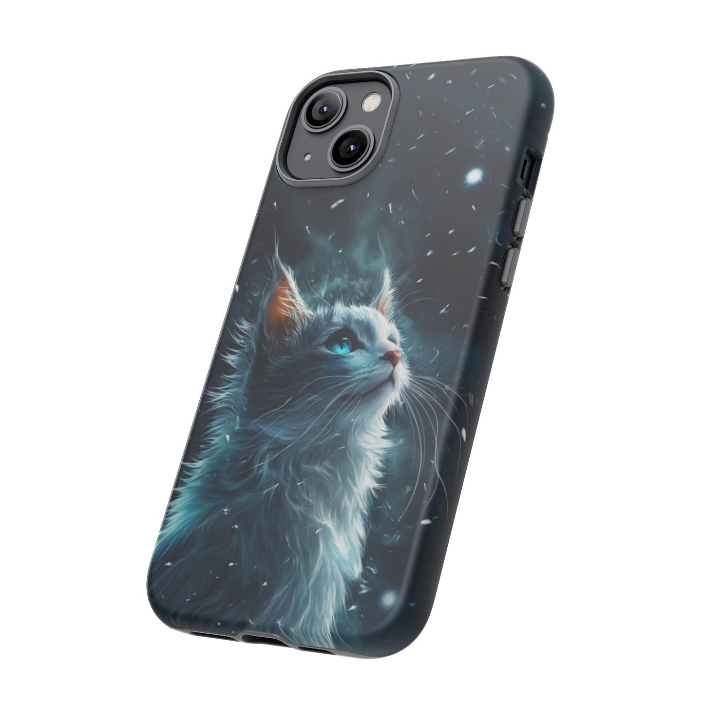 Ethereal Gaze White Cat Phone Case - iPhone, Google Pixel, Samsung Galaxy