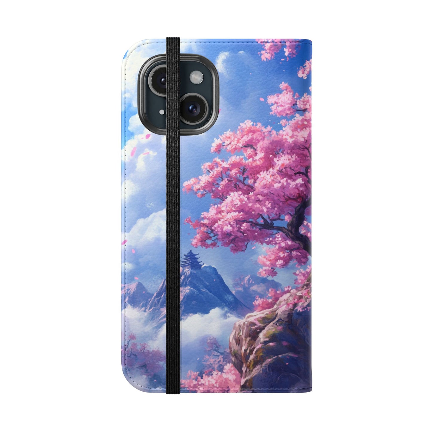 Sakura Sky Temple - Wallet Flip Case