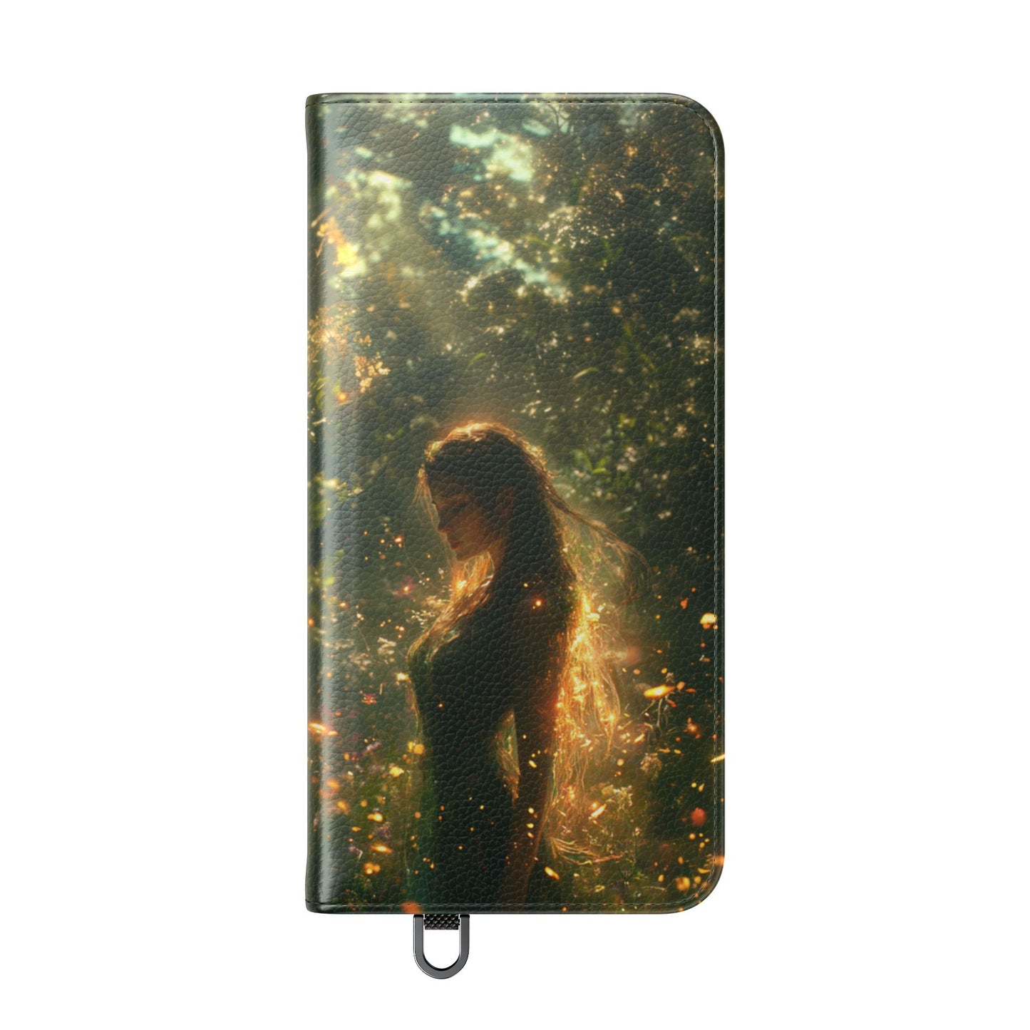 Forest Goddess Golden Light Meadow - Wallet Flip Case