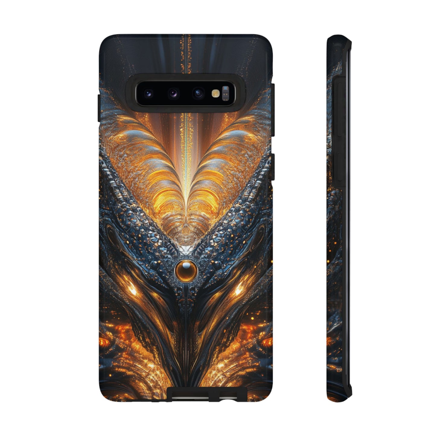 Obsidian Flare Fractal – Tough Samsung Galaxy Case