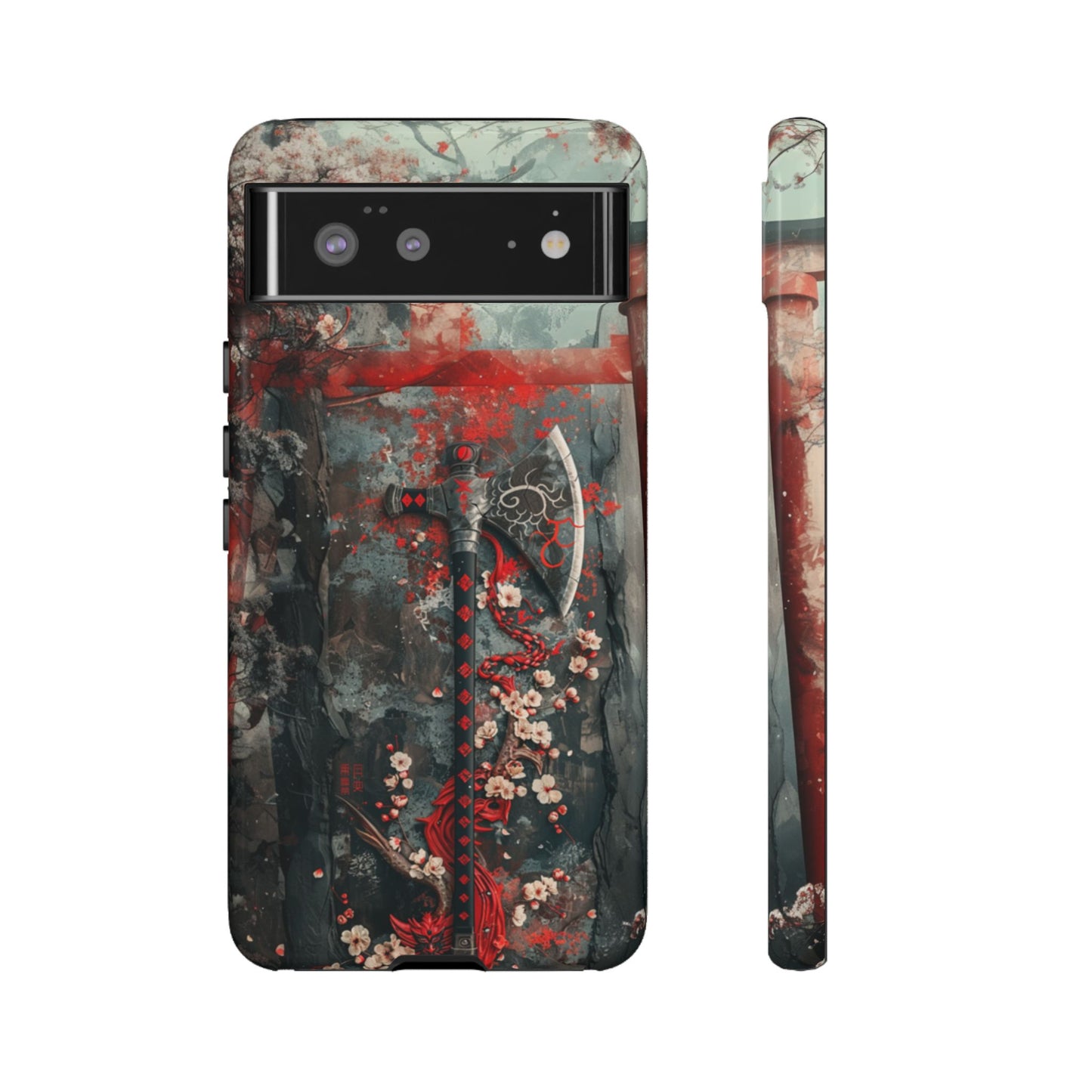 Sakura Warrior Axe - Tough Google Pixel Case