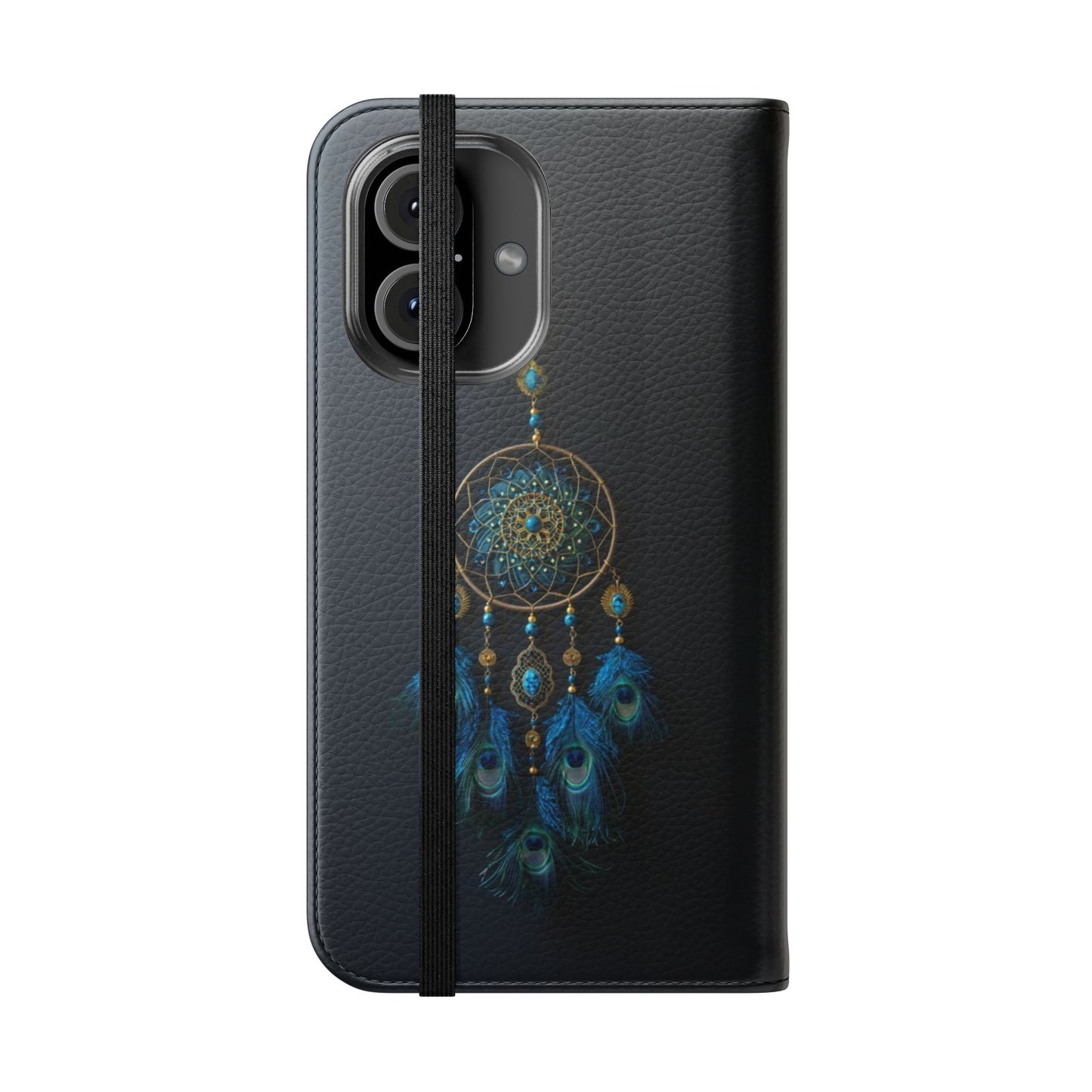 Peacock Feather Dreamcatcher - Wallet Flip Case