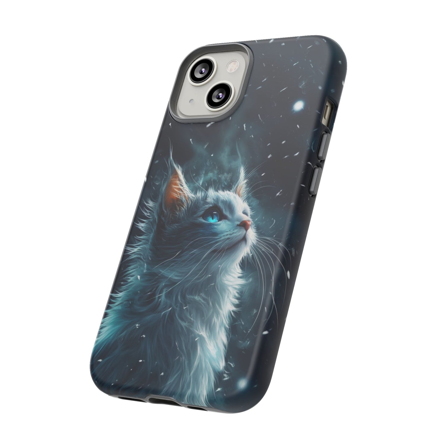 Ethereal Gaze White Cat Phone Case - iPhone, Google Pixel, Samsung Galaxy