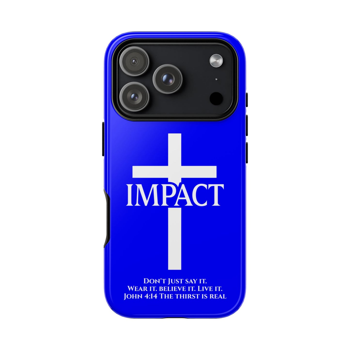 Impact Blue - Tough iPhone Case