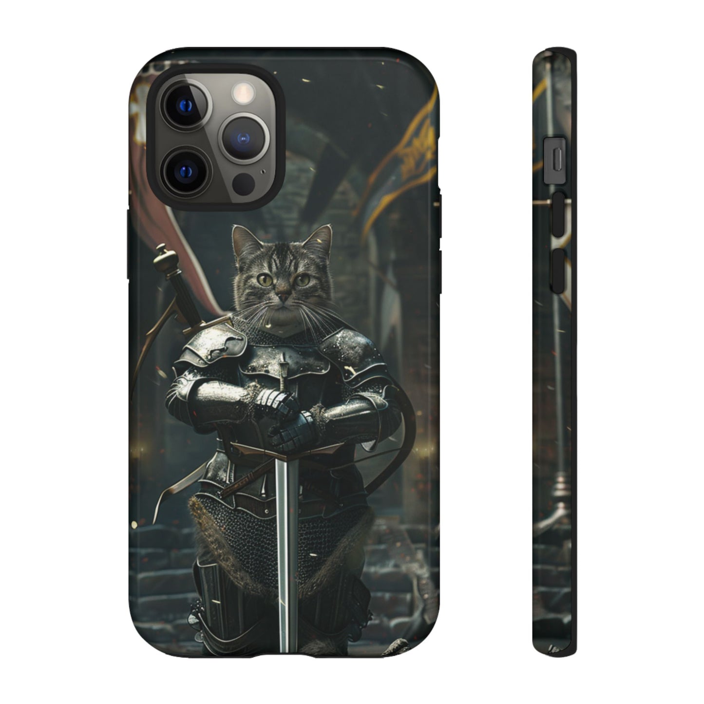 Knight Cat in Armor - iPhone, Google Pixel, Samsung Galaxy