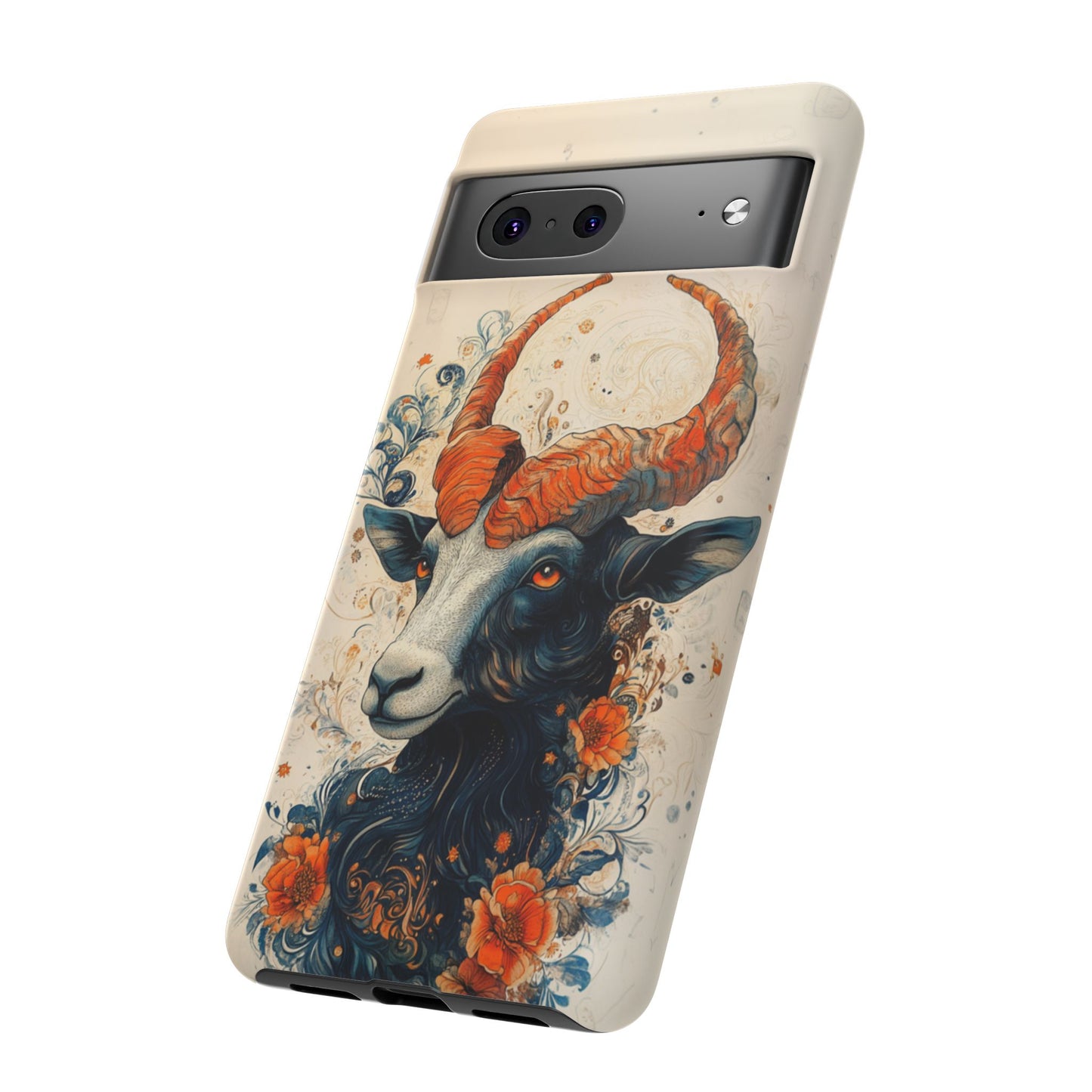 Capricorn Zodiac Artistic Floral Phone Case – iPhone, Google Pixel, Samsung Galaxy