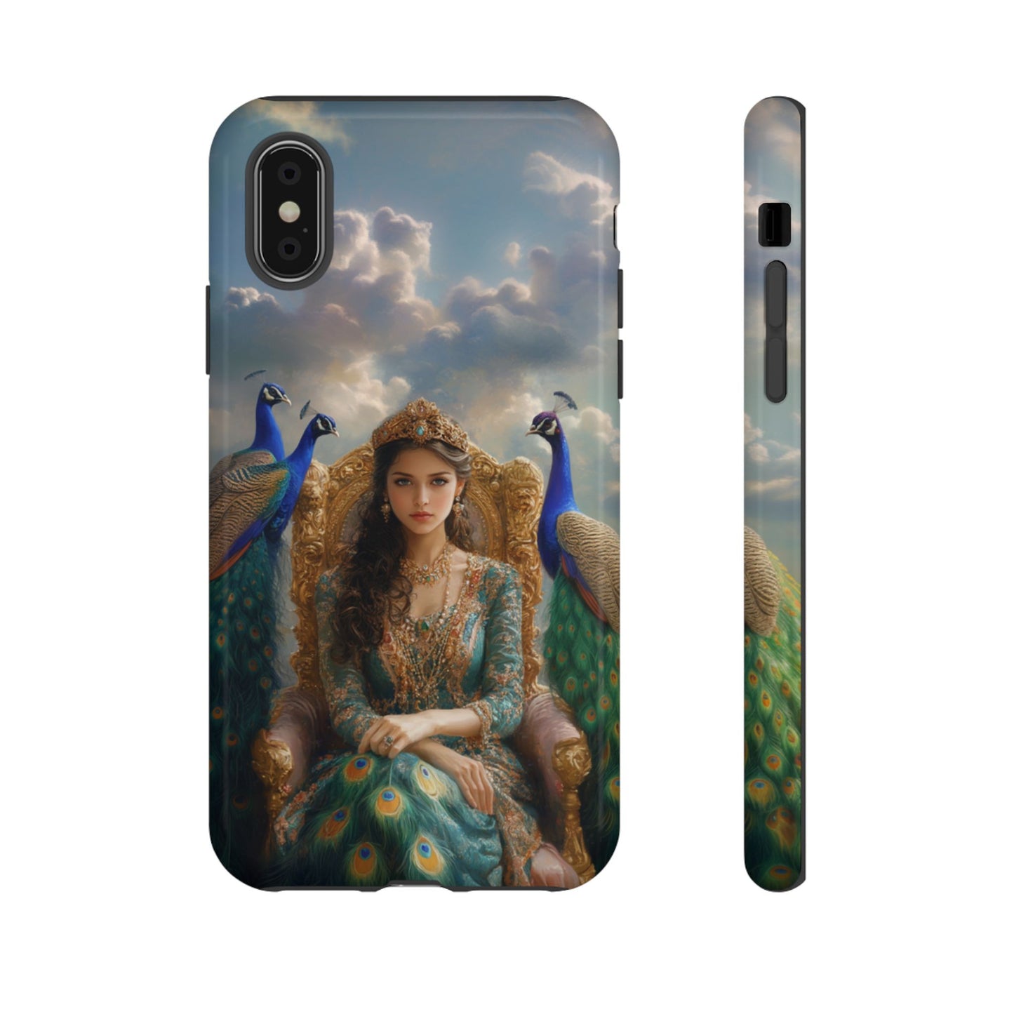 Hera Peacock Empress Golden Throne - Tough iPhone Case