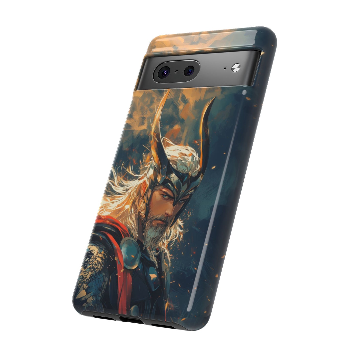 Storm-Bringer: Epic Thor Anime-Style Phone Case - iPhone, Google Pixel, Samsung