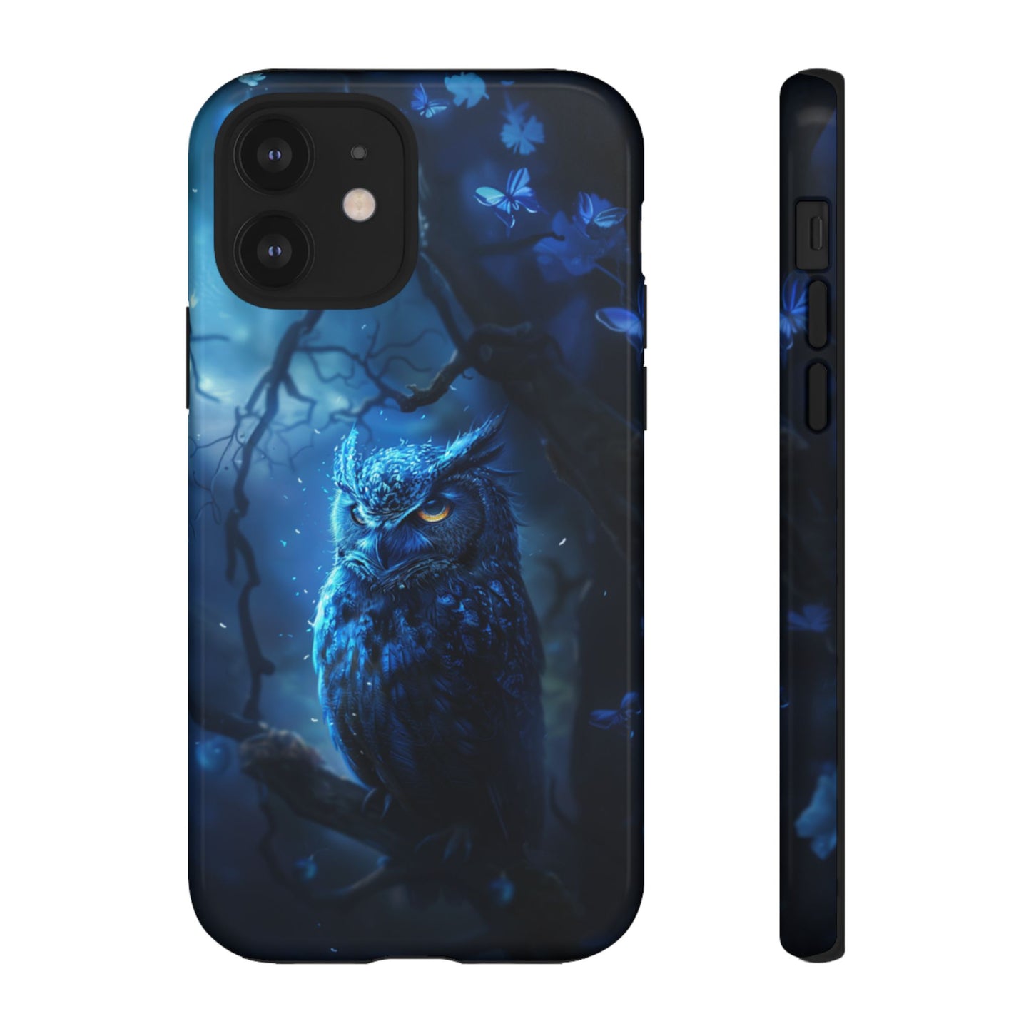 Azure Nocturne Owl – Tough iPhone Case