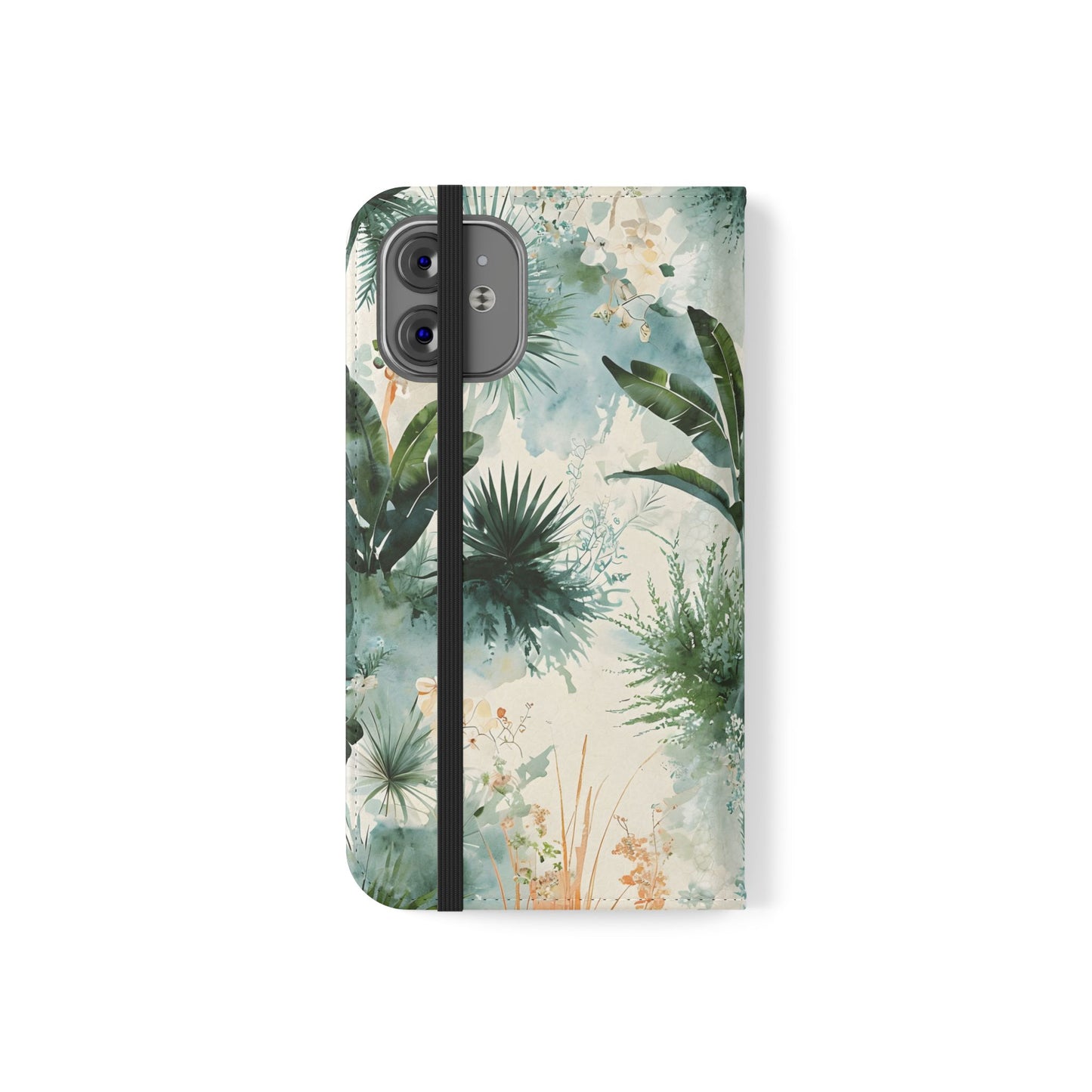 Tropical Botanical Watercolor - Wallet Flip Case