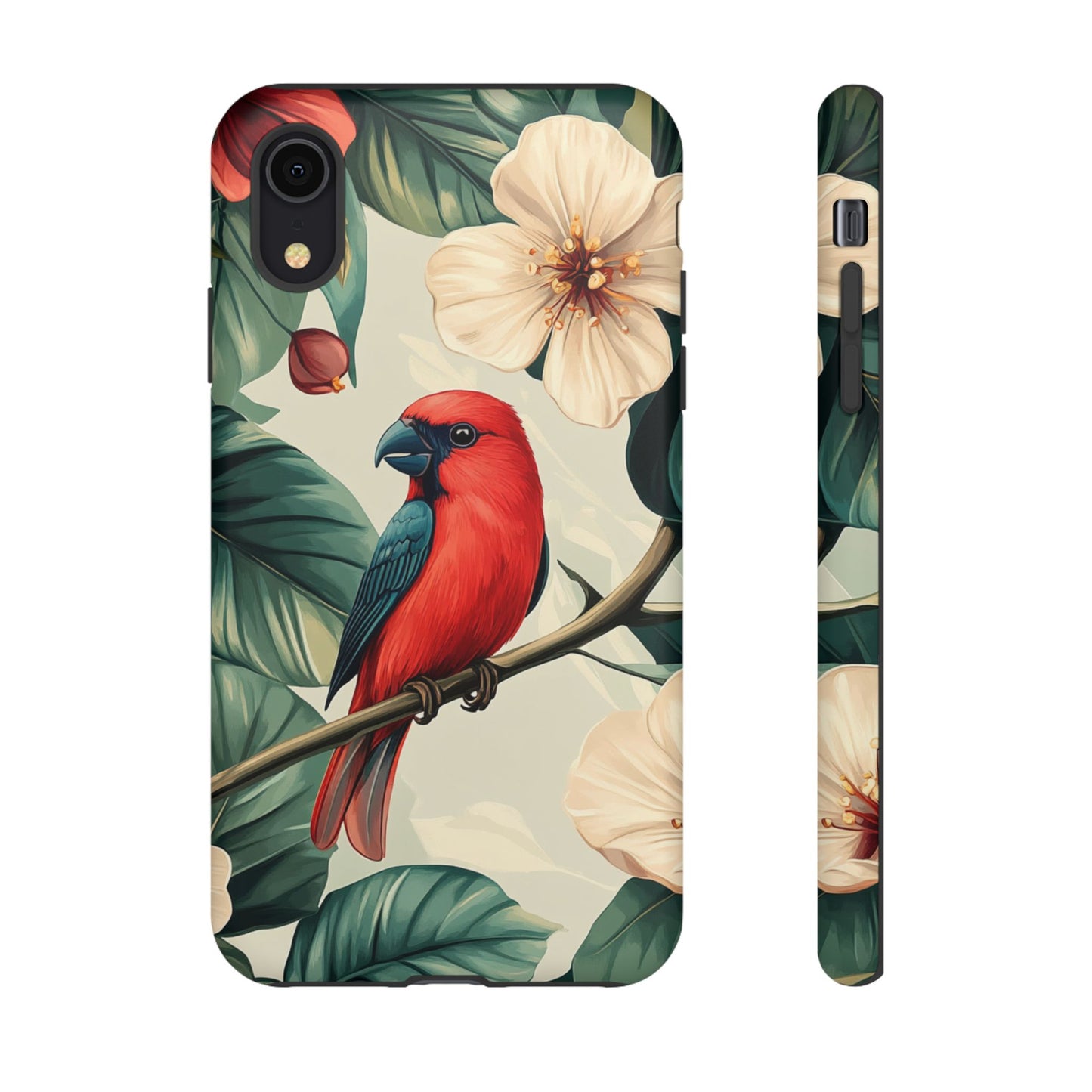 Tropical Bird and Hibiscus Phone Case – iPhone, Google Pixel, Samsung Galaxy