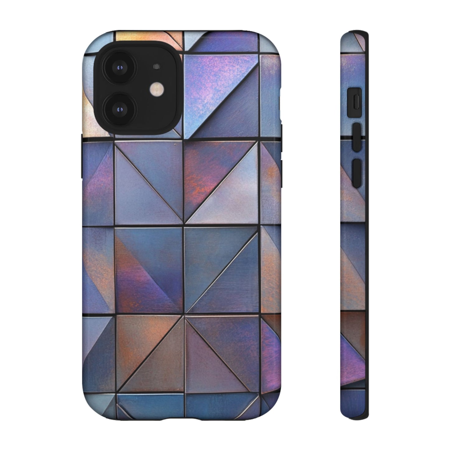 Iridescent Geometric Triangles Phone Case - iPhone, Samsung Galaxy, Google Pixel