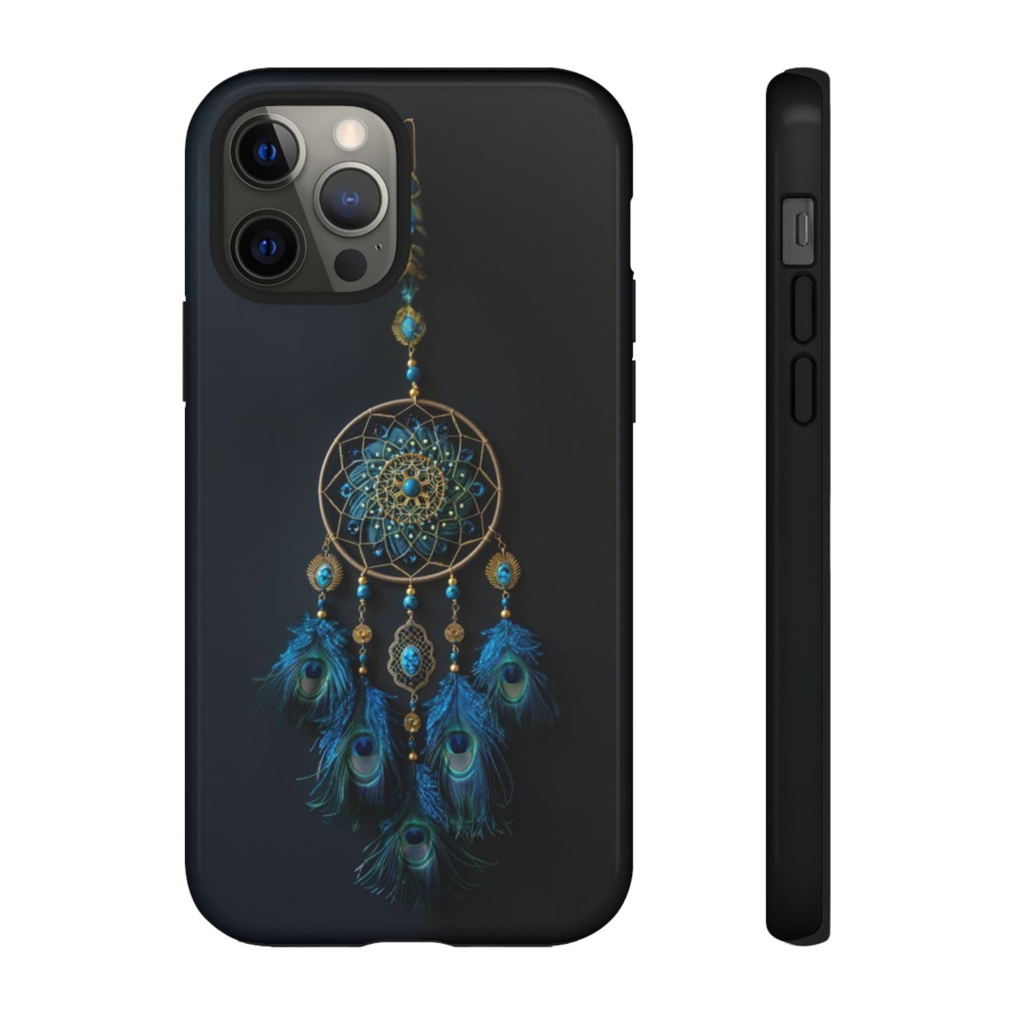 Peacock Feather Dreamcatcher - Tough iPhone Case