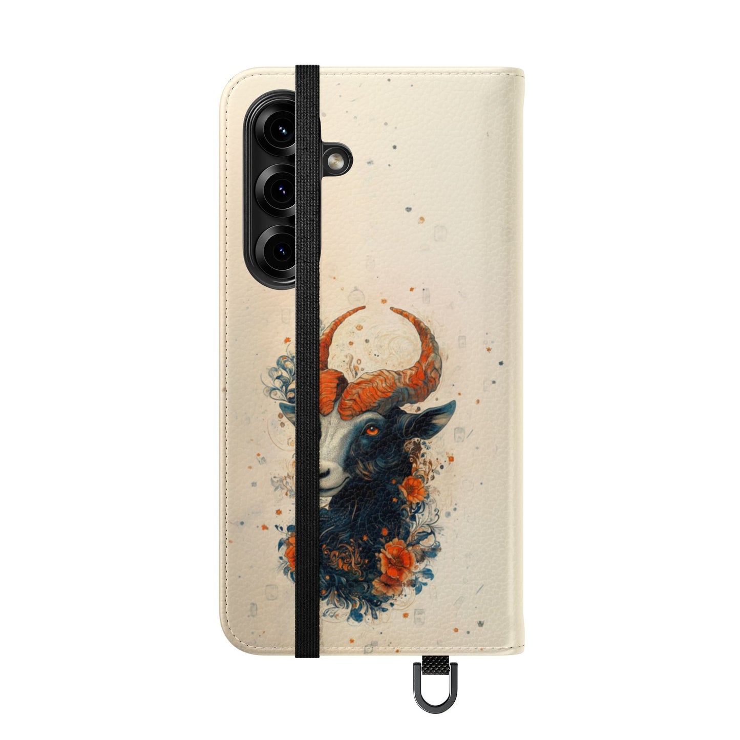 Capricorn Celestial Goat - Wallet Flip Case