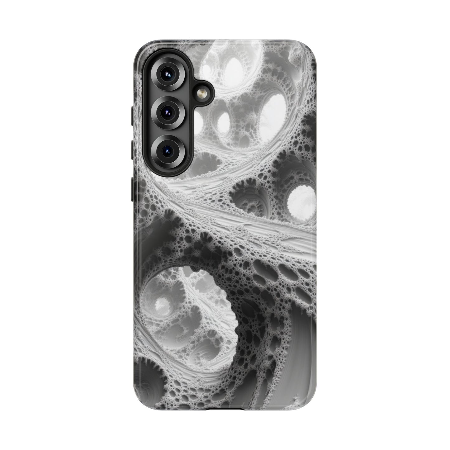 Monochrome Fractal – Tough Samsung Galaxy Case