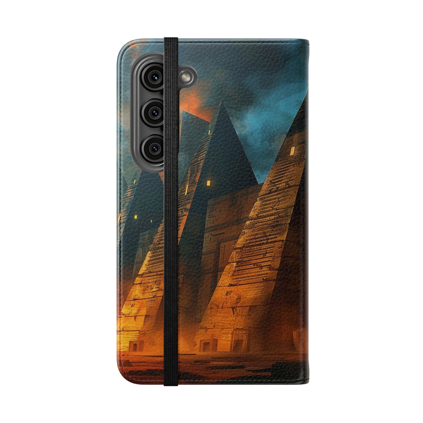 Ancient Egyptian Pyramids Sunset - Wallet Flip Case