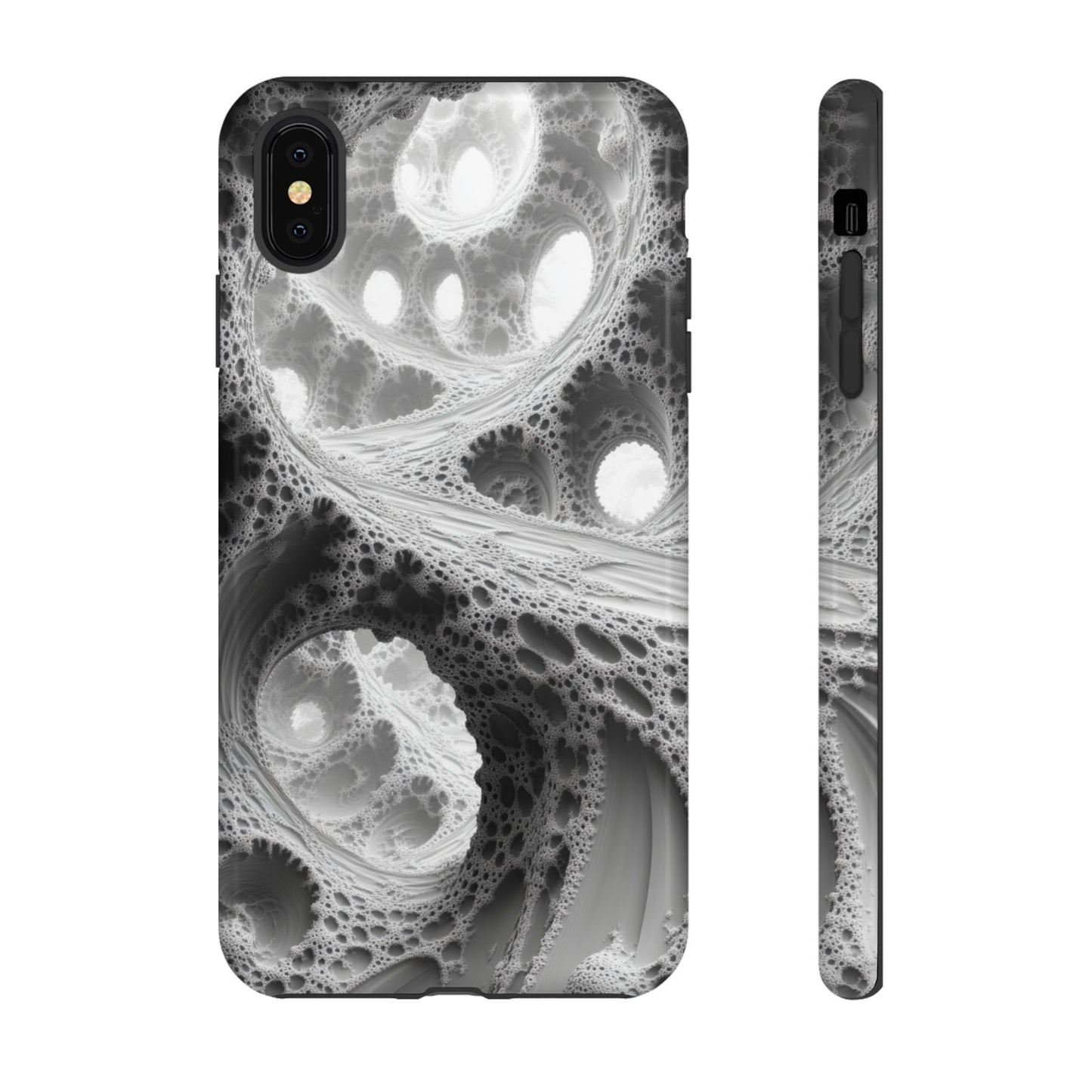 Monochrome Fractal – Tough iPhone Case