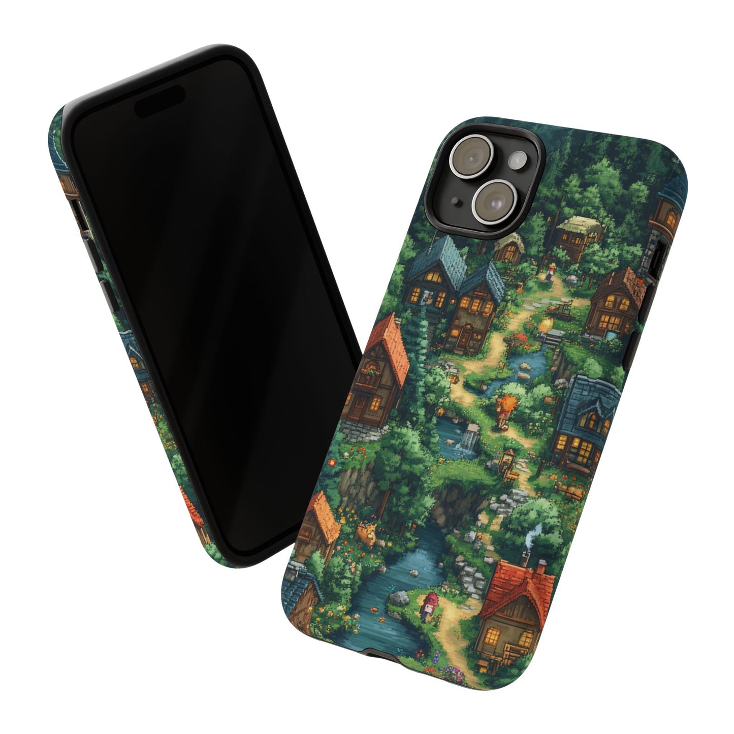 Enchanted Village: Pixel Paradise Phone Case - iPhone, Google Pixel, Samsung Galaxy