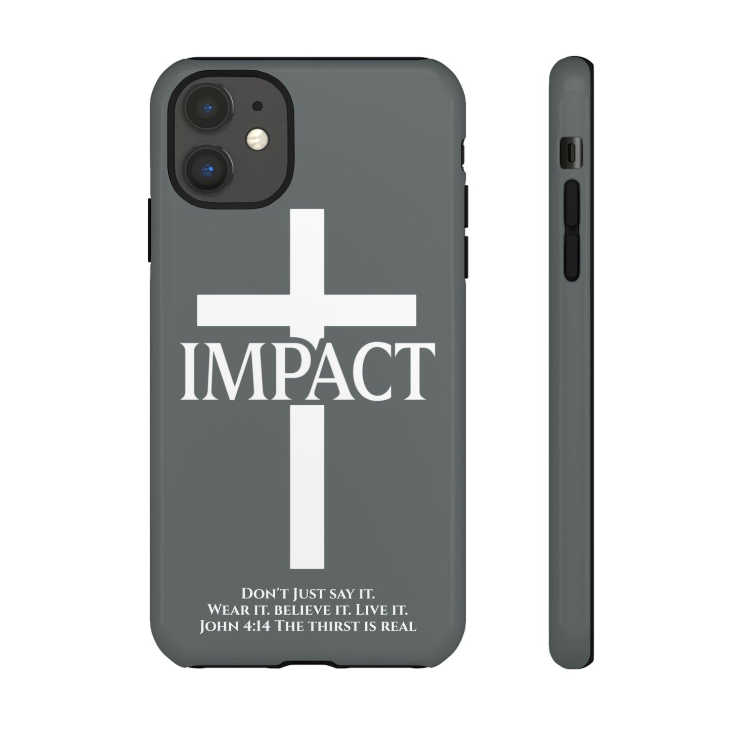 Impact Gray- Tough iPhone Case