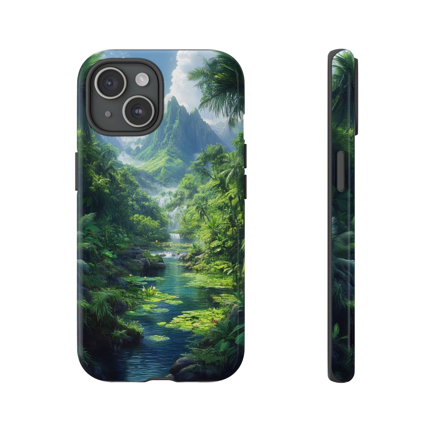 Verdant Jungle Cascade – Tough iPhone Case