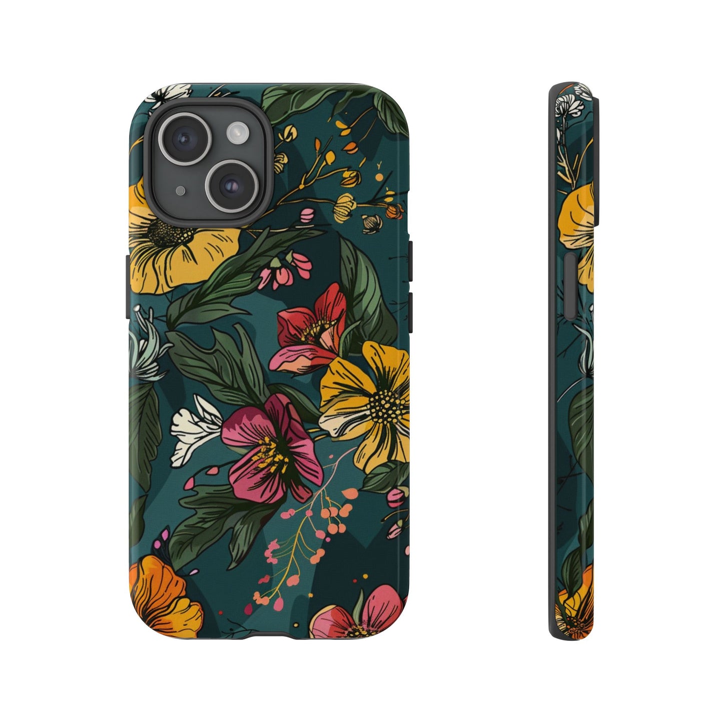 Vintage Floral Bloom – Tough iPhone Case