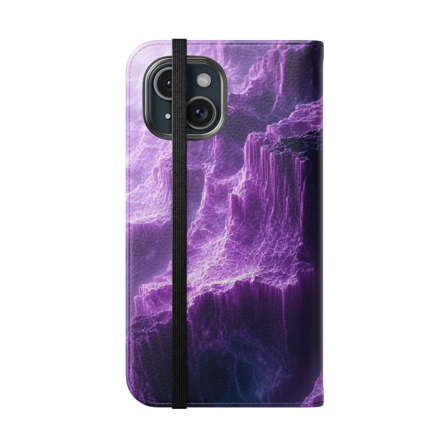 Purple Crystal Canyon - Wallet Flip Case