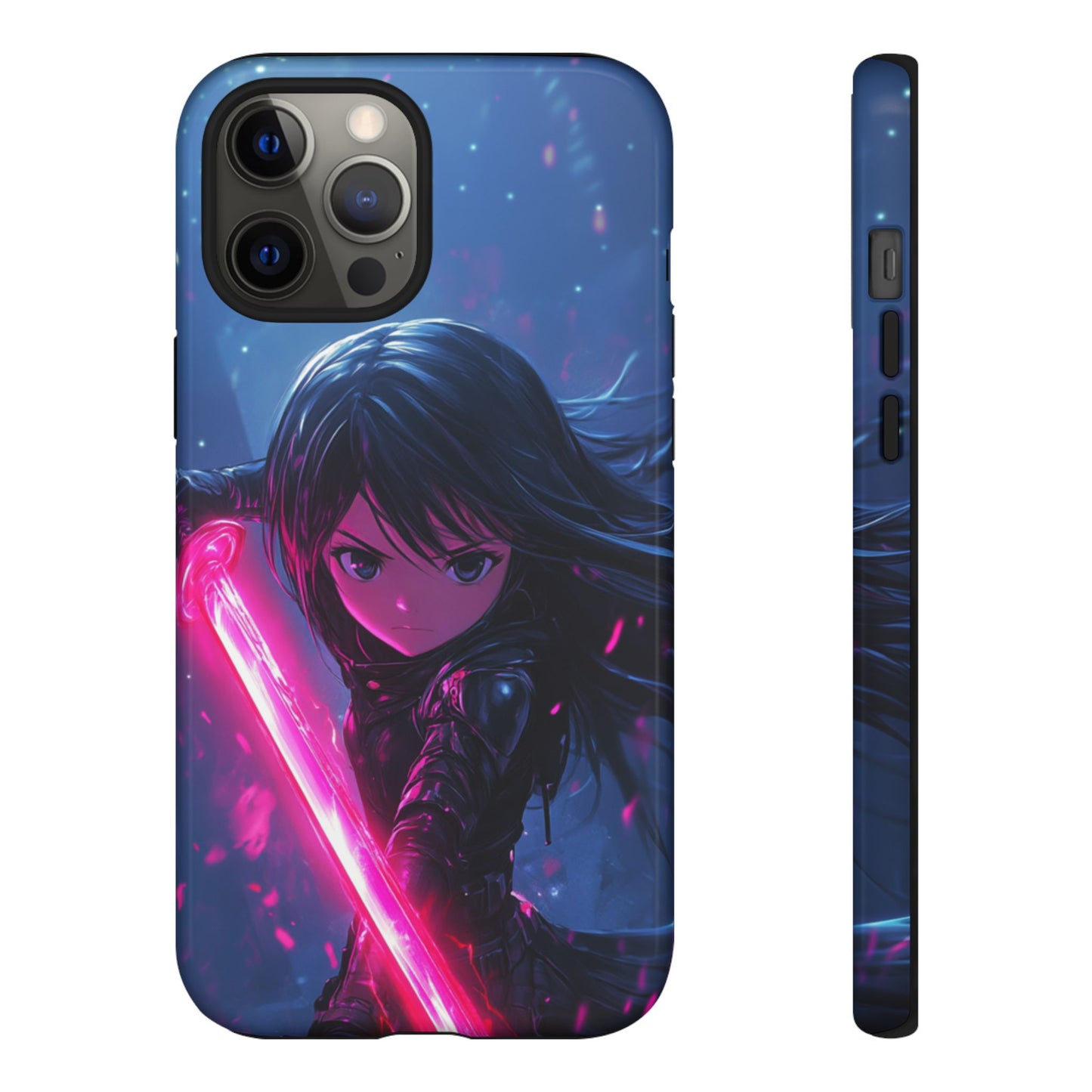 Neon Blade Warrior – Tough iPhone Case