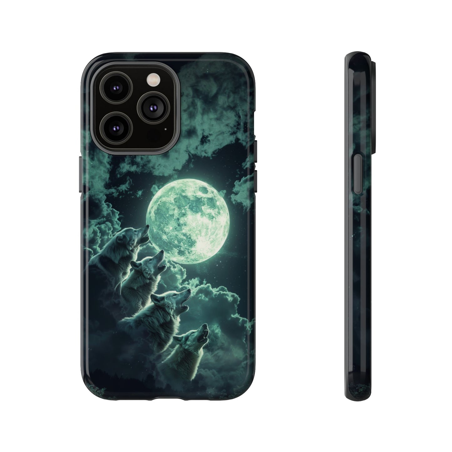 Moonlit Wolf Chorus - Tough iPhone Case