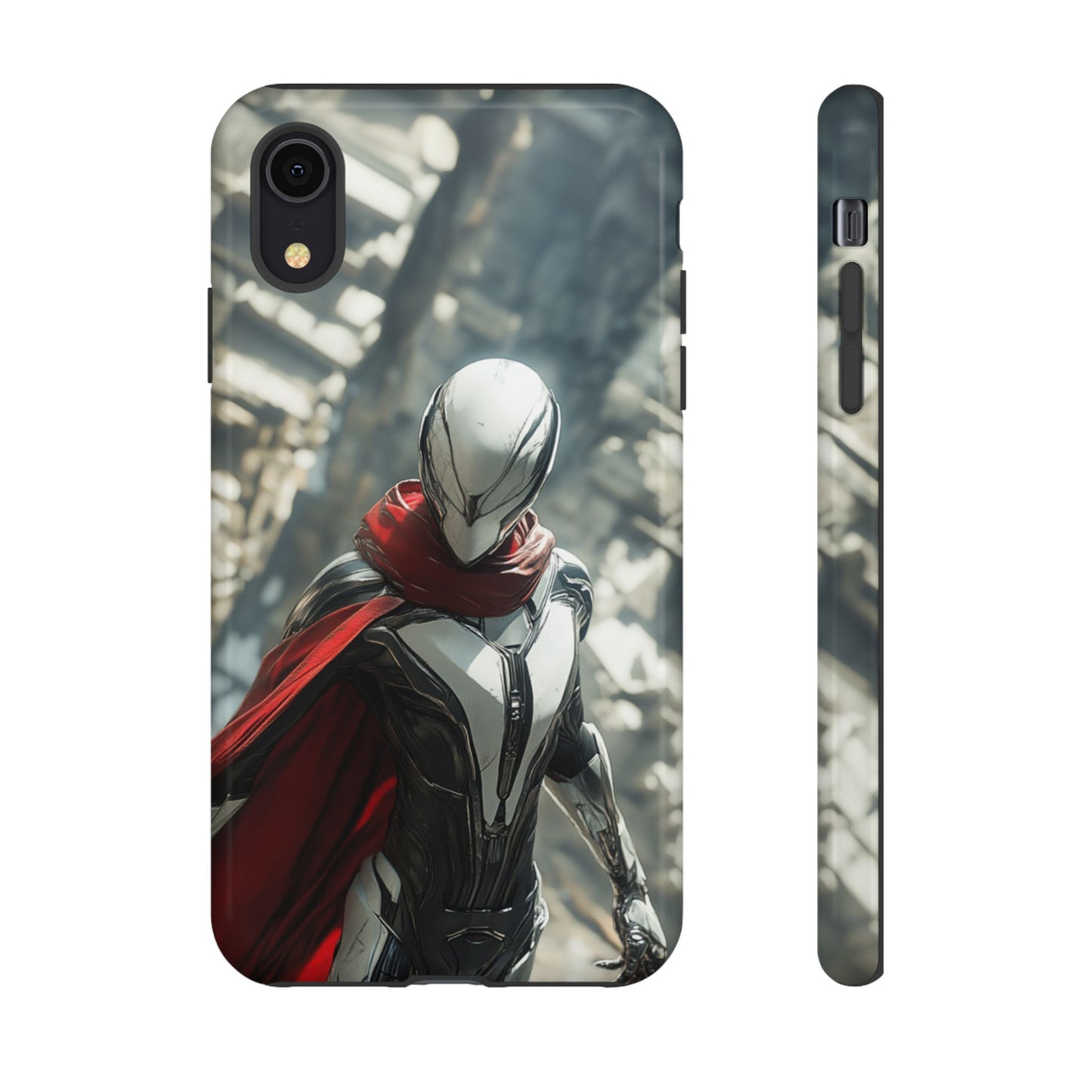 Crimson Sentinel Phone Case – iPhone, Google Pixel, Samsung Galaxy