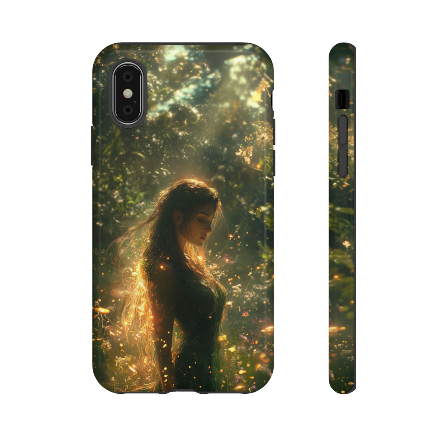 Forest Goddess Golden Light Meadow - Tough iPhone Case