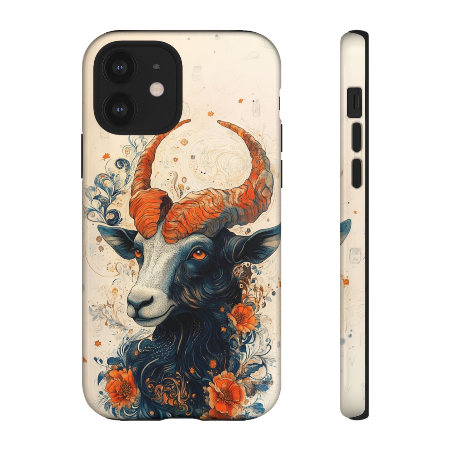 Capricorn Zodiac Artistic Floral Phone Case – iPhone, Google Pixel, Samsung Galaxy