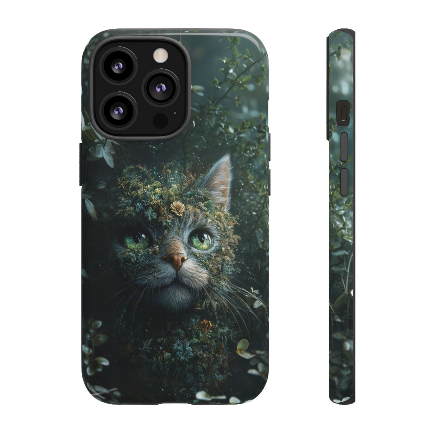 Forest Fantasy Cat Phone Case – iPhone, Google Pixel, Samsung Galaxy