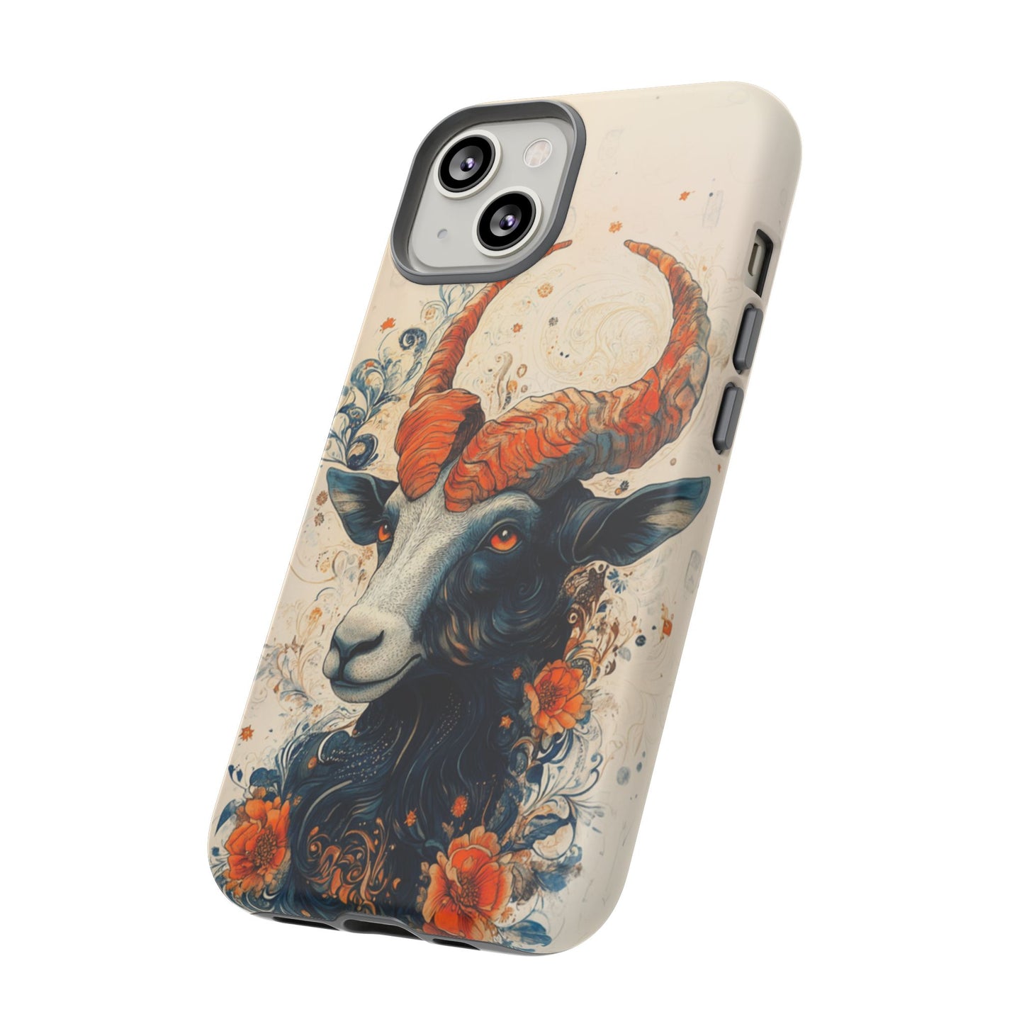 Capricorn Zodiac Artistic Floral Phone Case – iPhone, Google Pixel, Samsung Galaxy