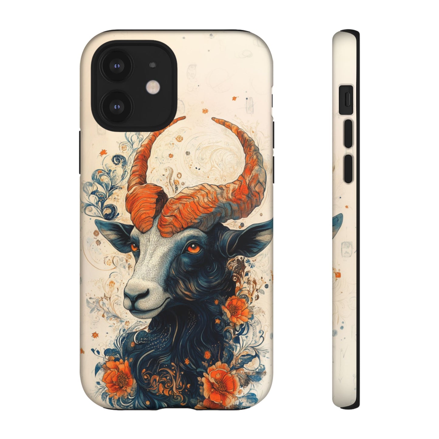 Capricorn Zodiac Artistic Floral Phone Case – iPhone, Google Pixel, Samsung Galaxy