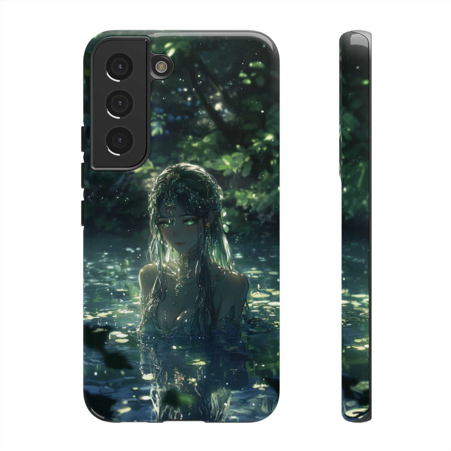 Forest Water Nymph Green Eyes Pond - Tough Samsung Galaxy Case