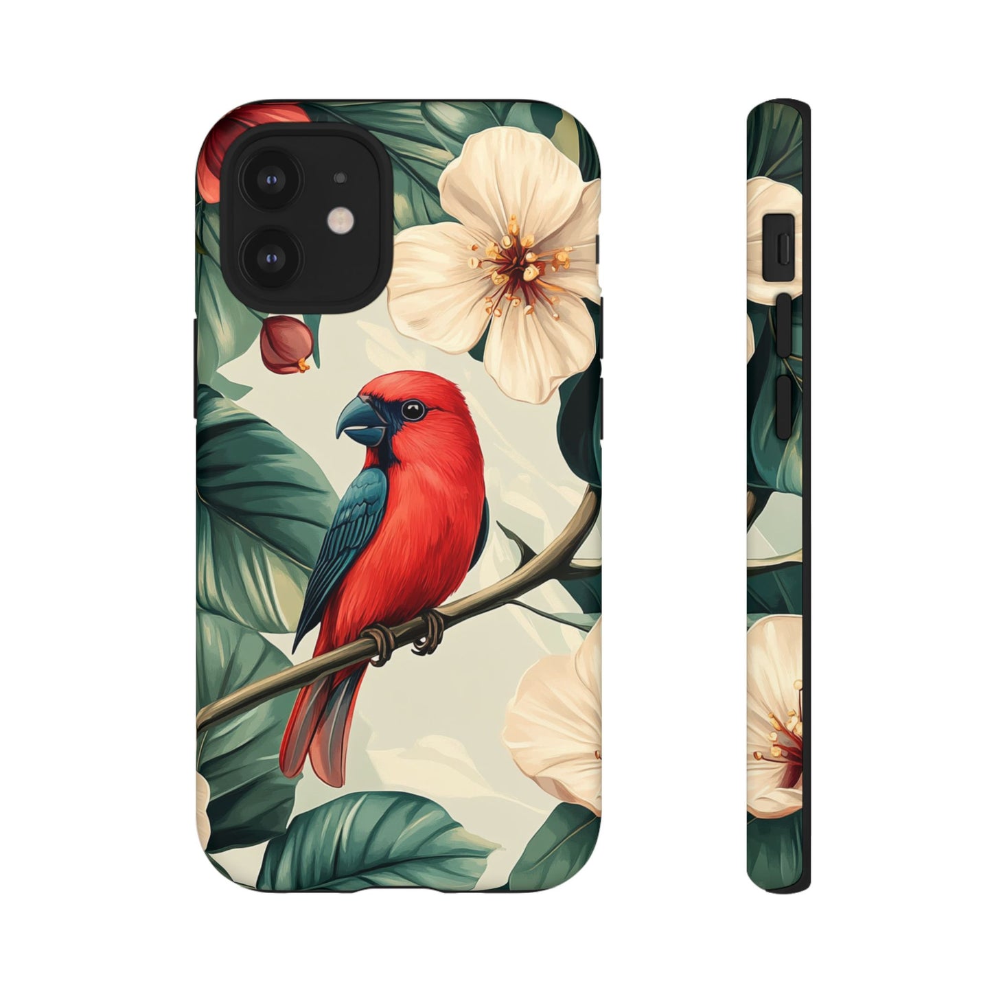 Tropical Bird and Hibiscus Phone Case – iPhone, Google Pixel, Samsung Galaxy