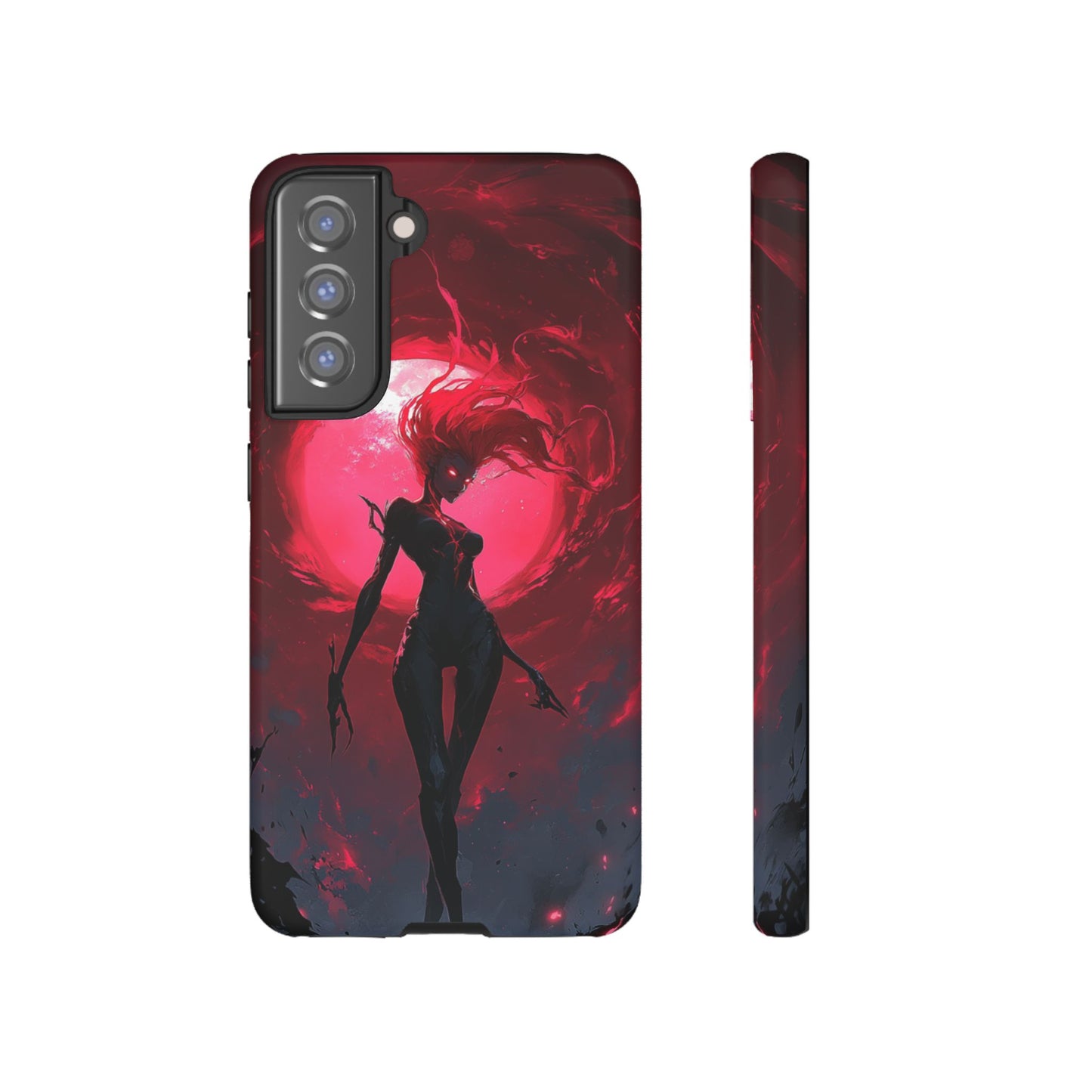 Crimson Eclipse Gothic Gaming Phone Case - iPhone, Google Pixel, Samsung Galaxy