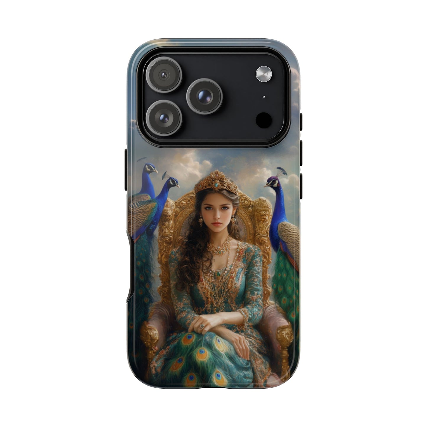 Hera Peacock Empress Golden Throne - Tough iPhone Case